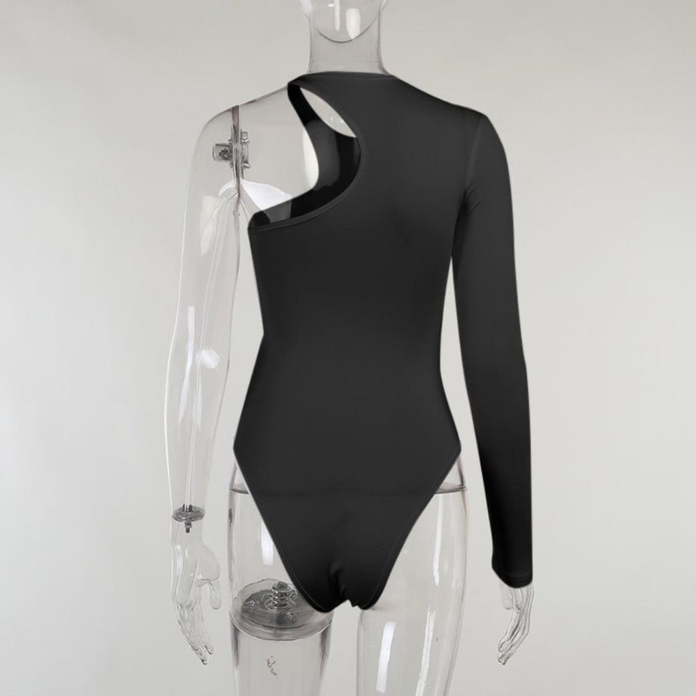 One Sleeve Twist Bodysuit - Picture 5 of 5
